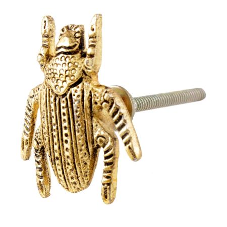 Golden Cockroach Metal Cabinet Knobs